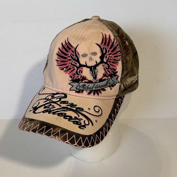 Realtree Bone Collector Hat Women’s Pink Camo Adjustable Back Strap - Picture 1 of 9